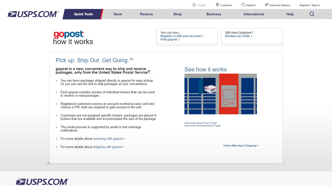 USPS.com® - gopost®